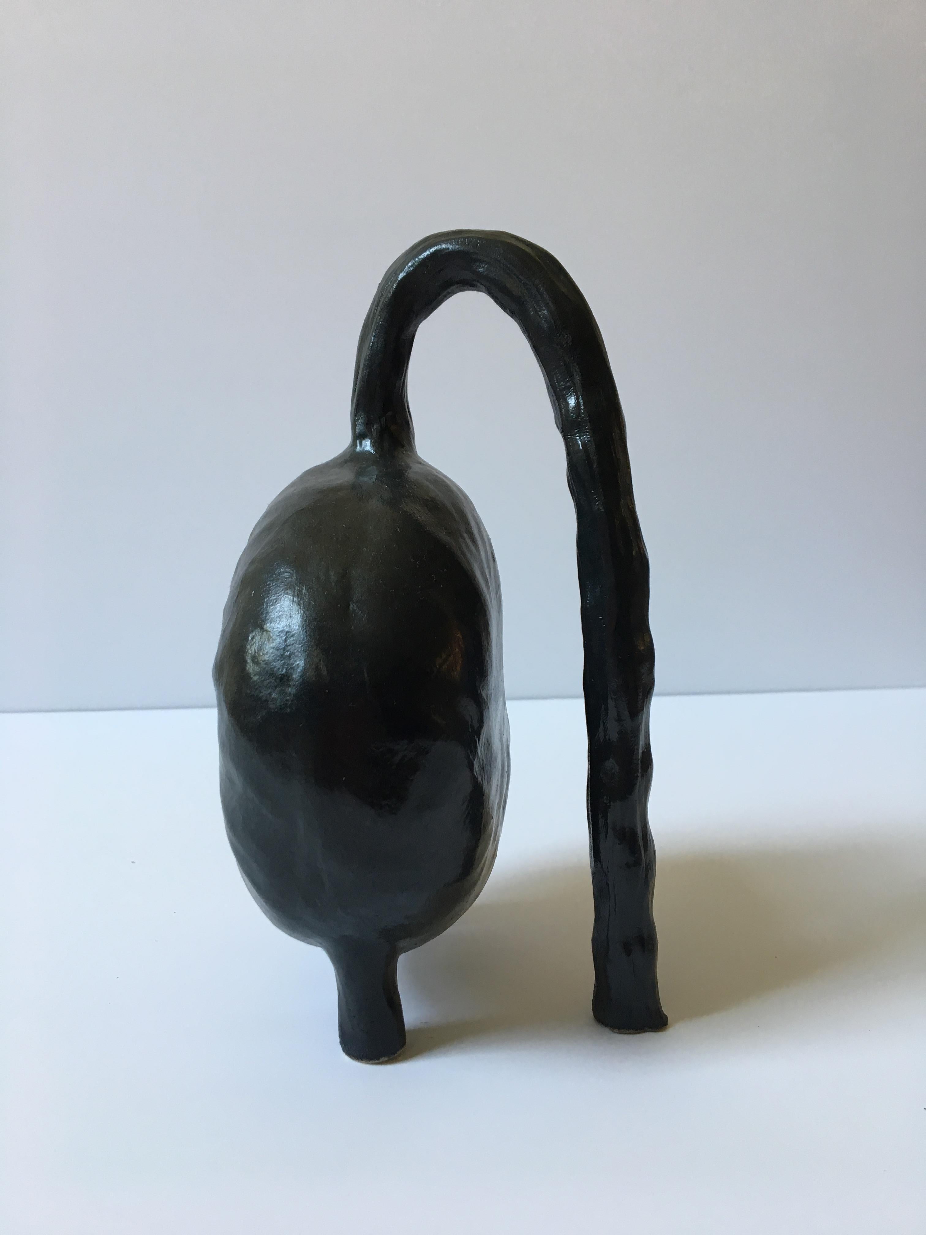Sculpture ceramic vessels: 'Creatures No. 1, 6, 8' 11
