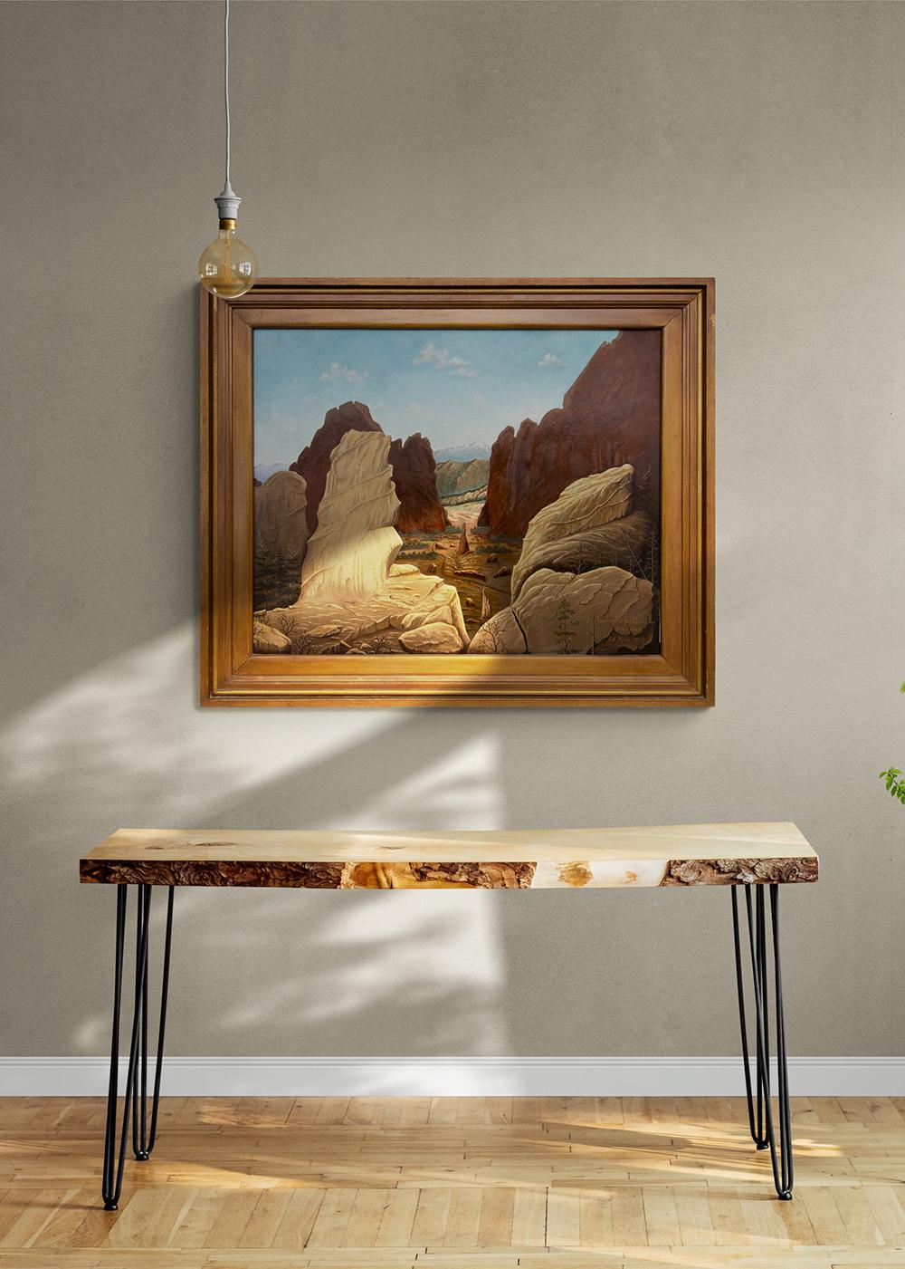 Jardín de los Dioses y Pikes Peak, Colorado, Pintura de Paisaje del Suroeste 5