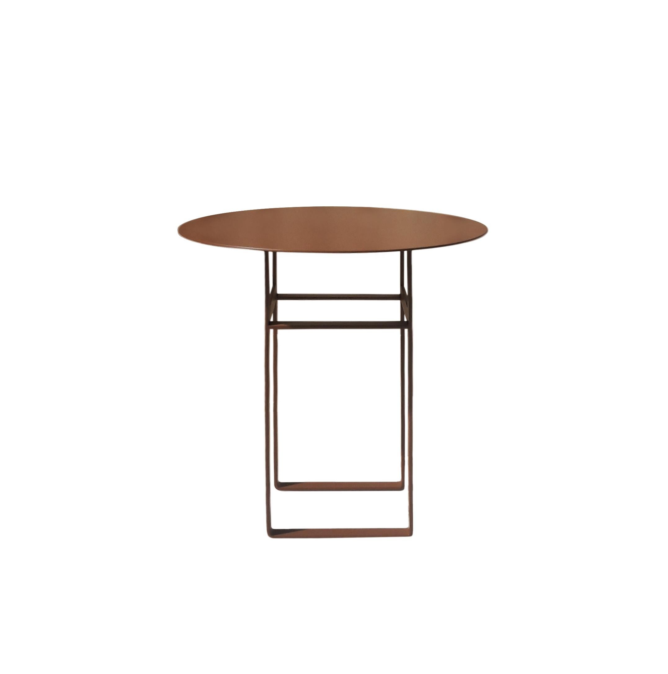 Modern Aka R Side Table . Scandinavian Style . Metal Side Table . Minimal Design For Sale