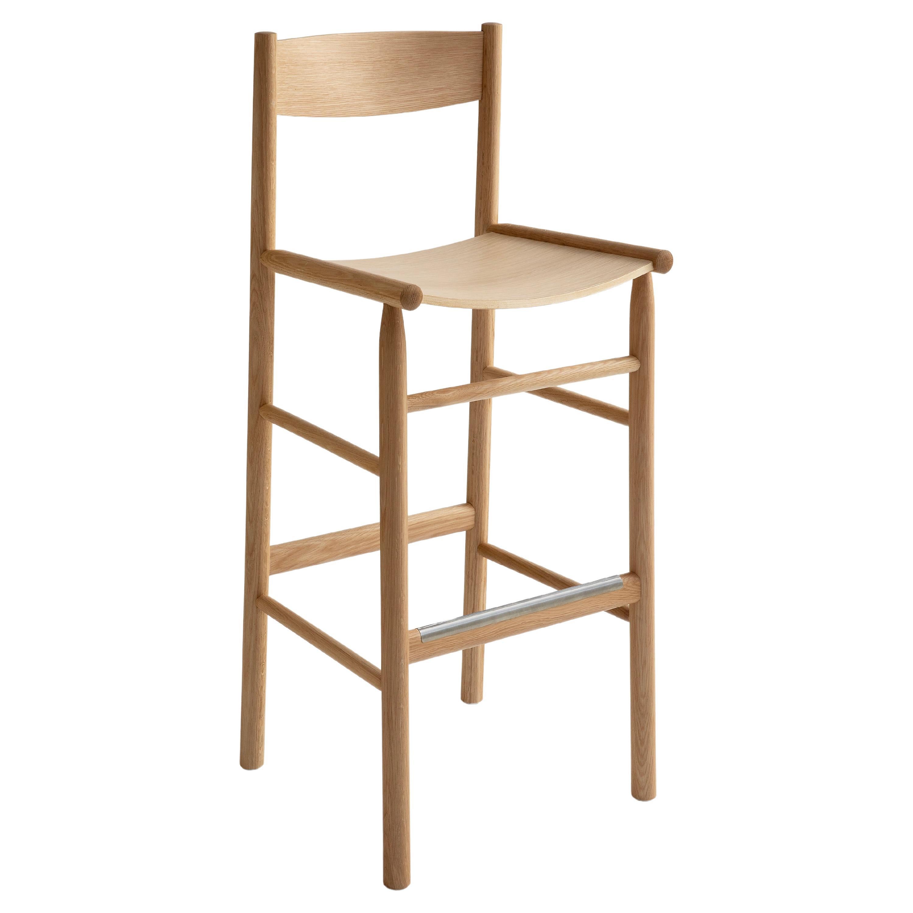 Akademia High Chair in Oak or Ash by Wesley Walters & Salla Luhtasela For Sale