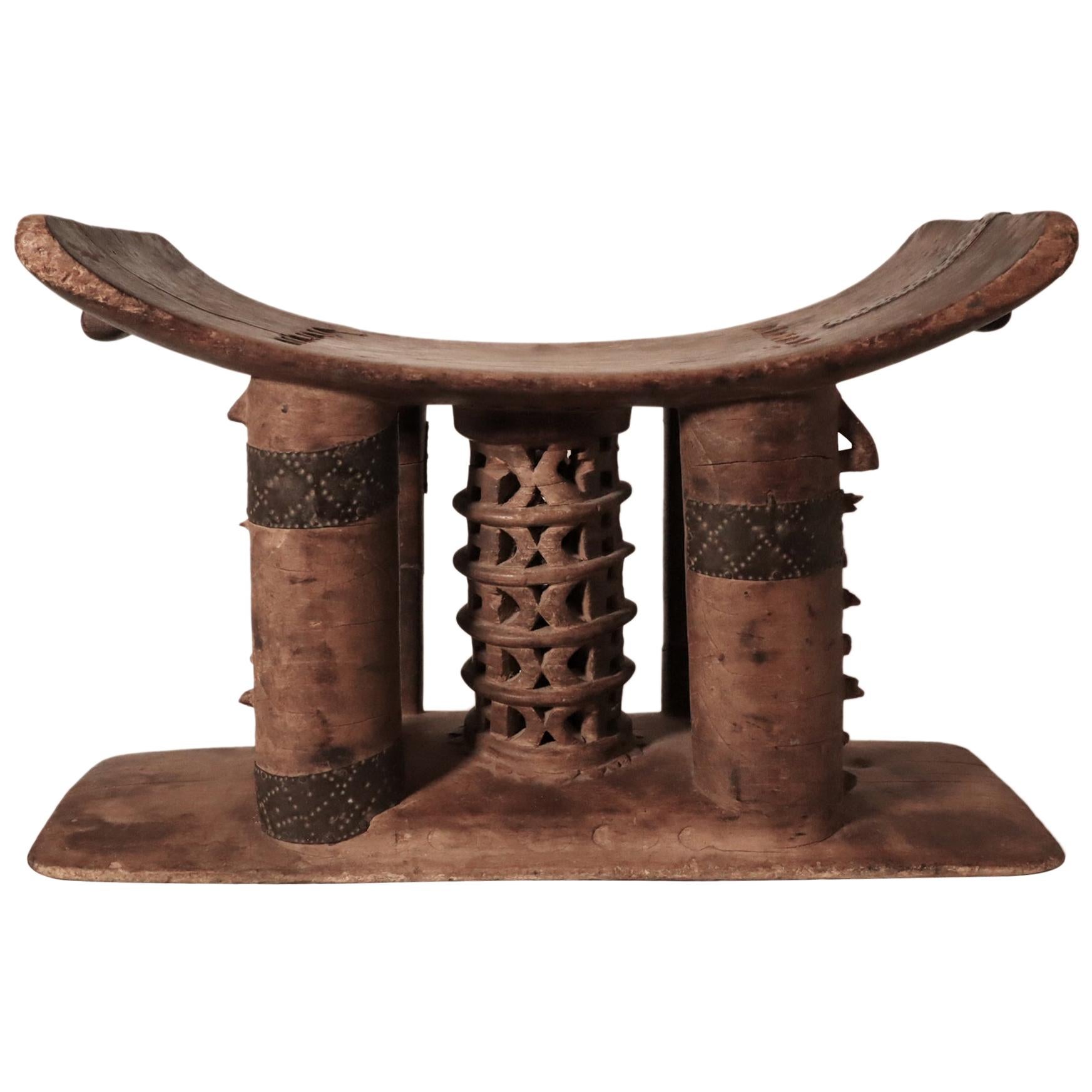 Akan Asante Fanti Ghana Seat Traditional African Stool Tribal African Art For Sale