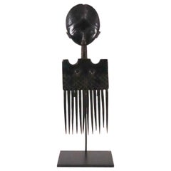 Antique Akan Ashanti Prestige Hair Ornament or Comb Classic Ghana African Art