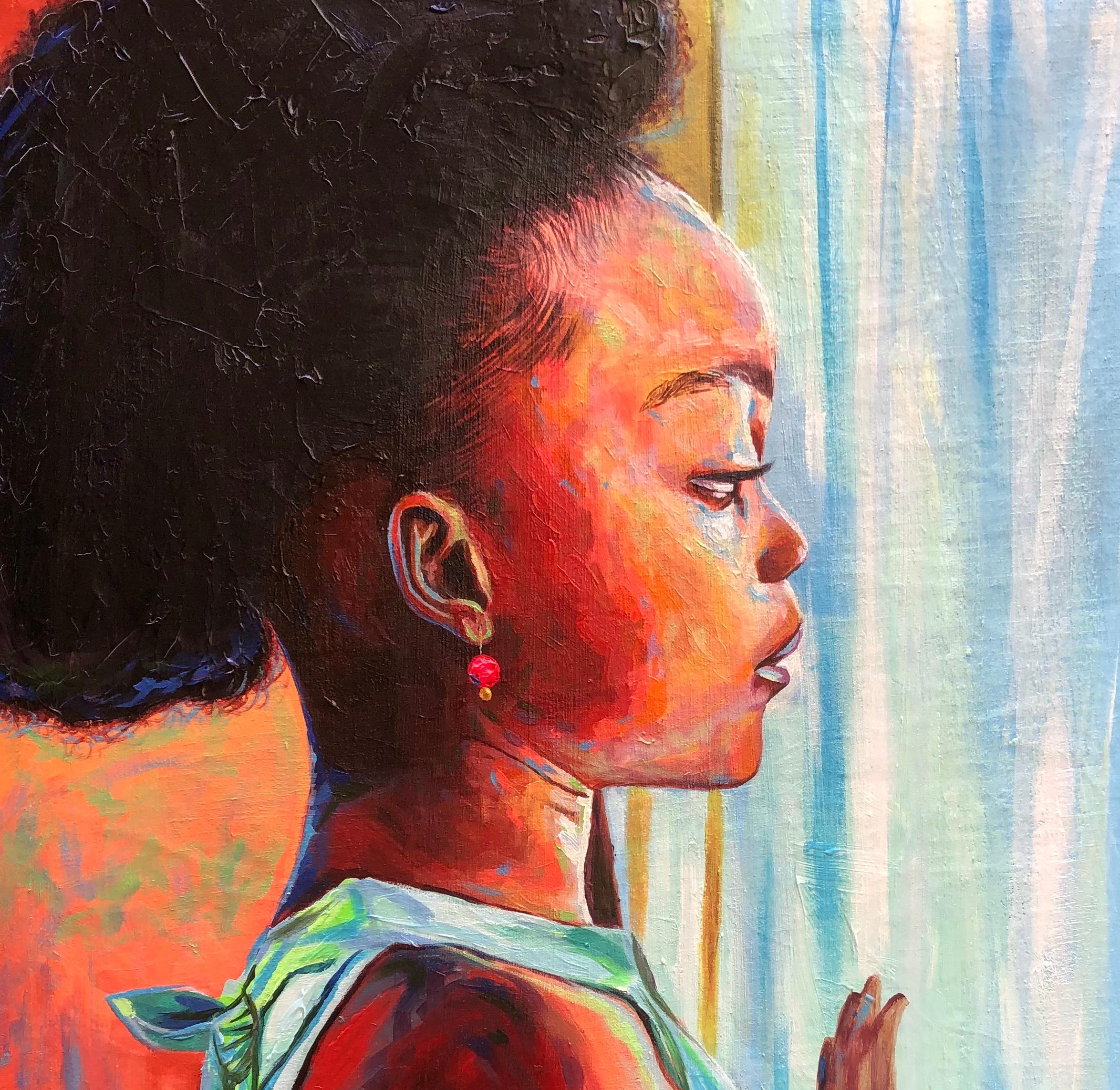 Mente piena - Painting di Akande John