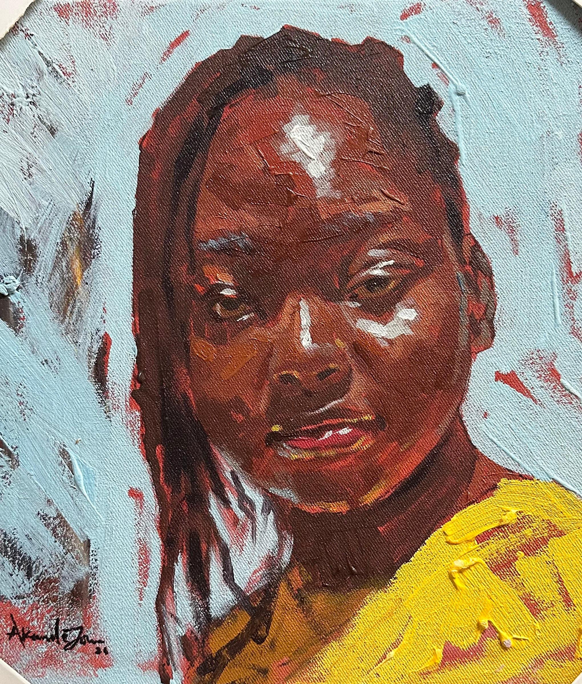 Akande John Portrait Painting - Omo Emiyan (Canvas of Emotion) 4 - 21st Century, Contemporary, Portrait, Modern