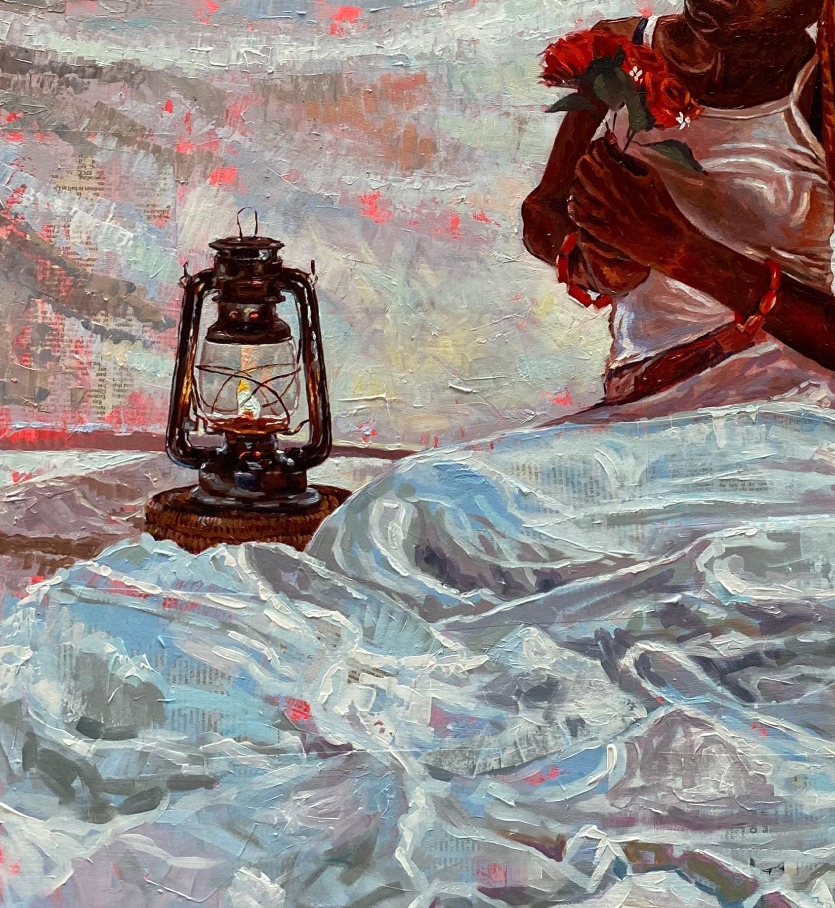 Sollecitudine III - Interior Painting Grigio di Akande John