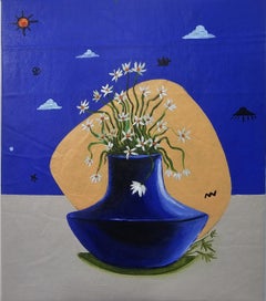 Flower Pot 1 - 21st Century, Contemporary, Abstract, Still Life, Nature, Floral