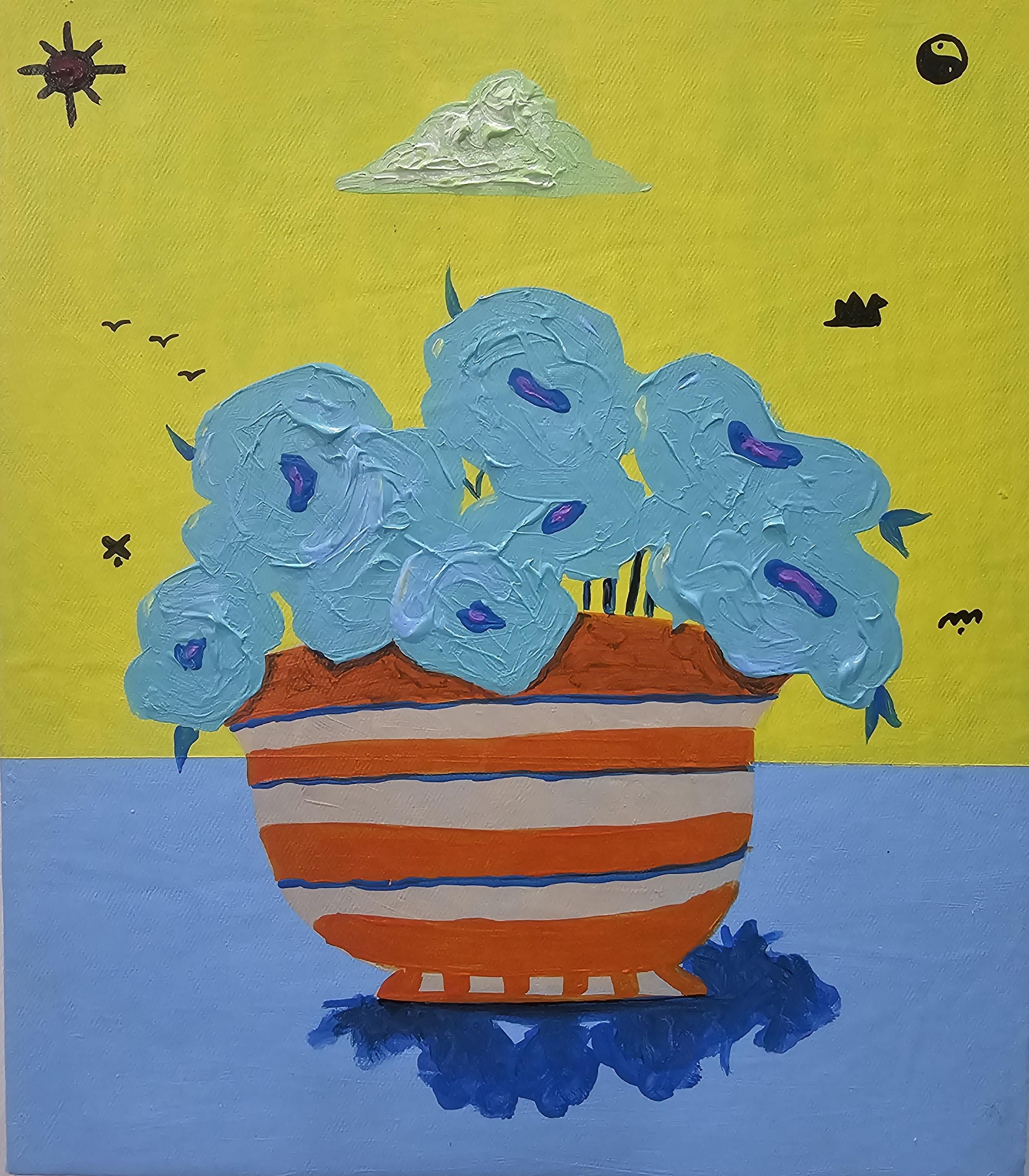 Flower Pot 4 - 21st Century, Contemporary, Abstract, Still Life, Nature, Floral