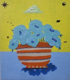 Flower Pot 4 - 21st Century, Contemporary, Abstract, Still Life, Nature, Floral