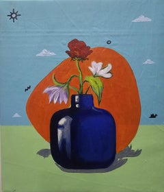 Flower Pot 5 - 21st Century, Contemporary, Abstract, Still Life, Nature, Floral