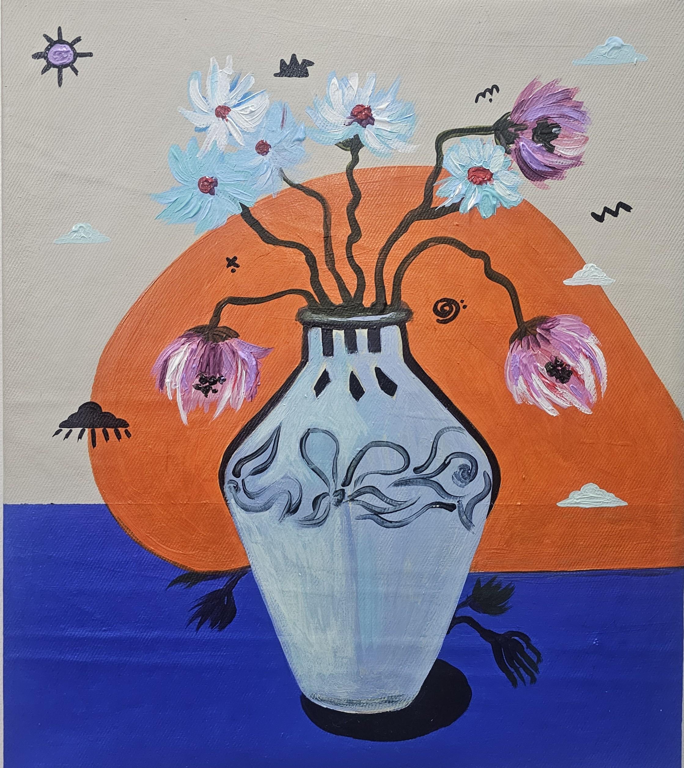 Blumentopf 7 - 21. Jahrhundert, Zeitgenössisch, Abstrakt, Stillleben, Natur, Blumen