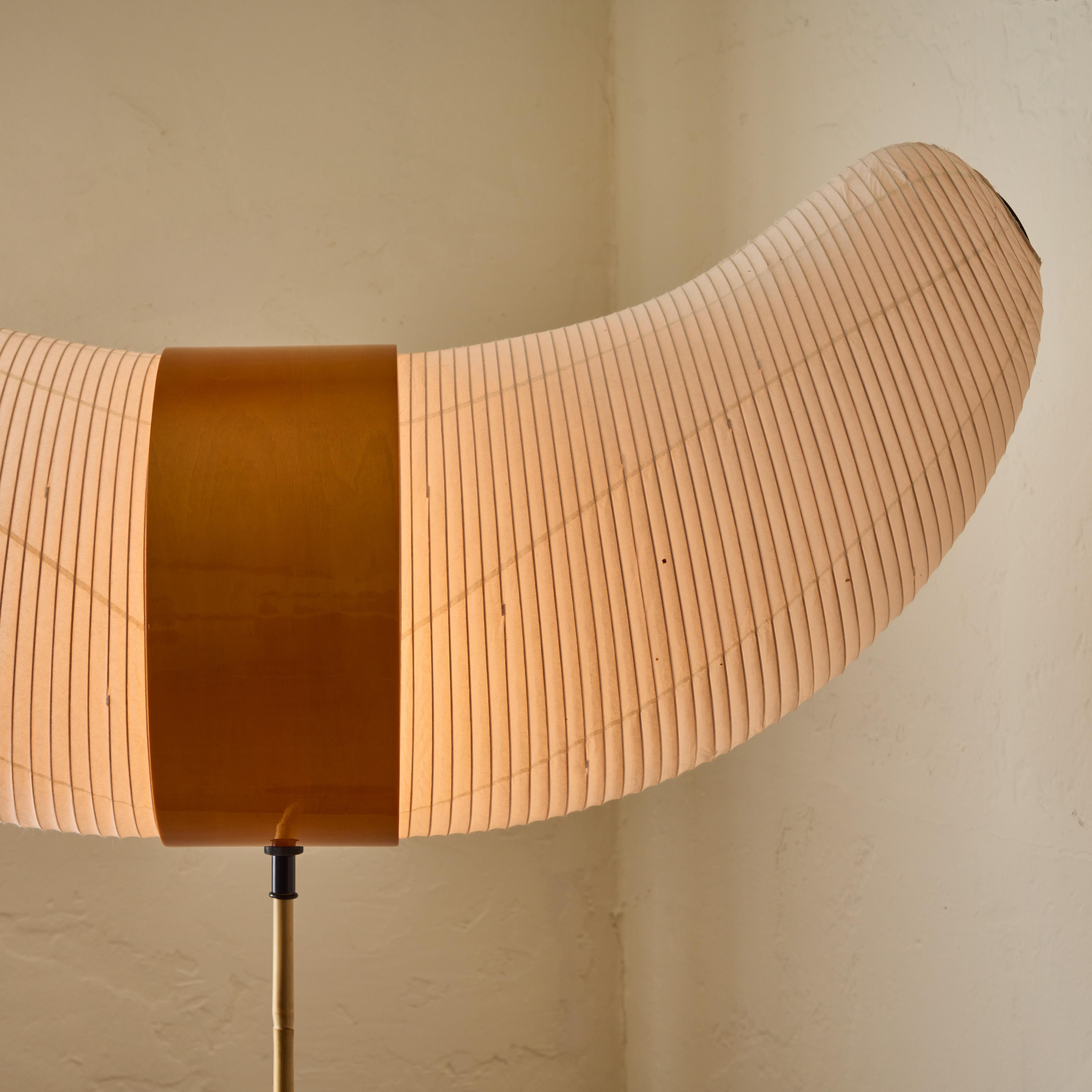 Mid-Century Modern Akari Model BB3/33S 'Horn' Floor Lamp by Isamu Noguchi