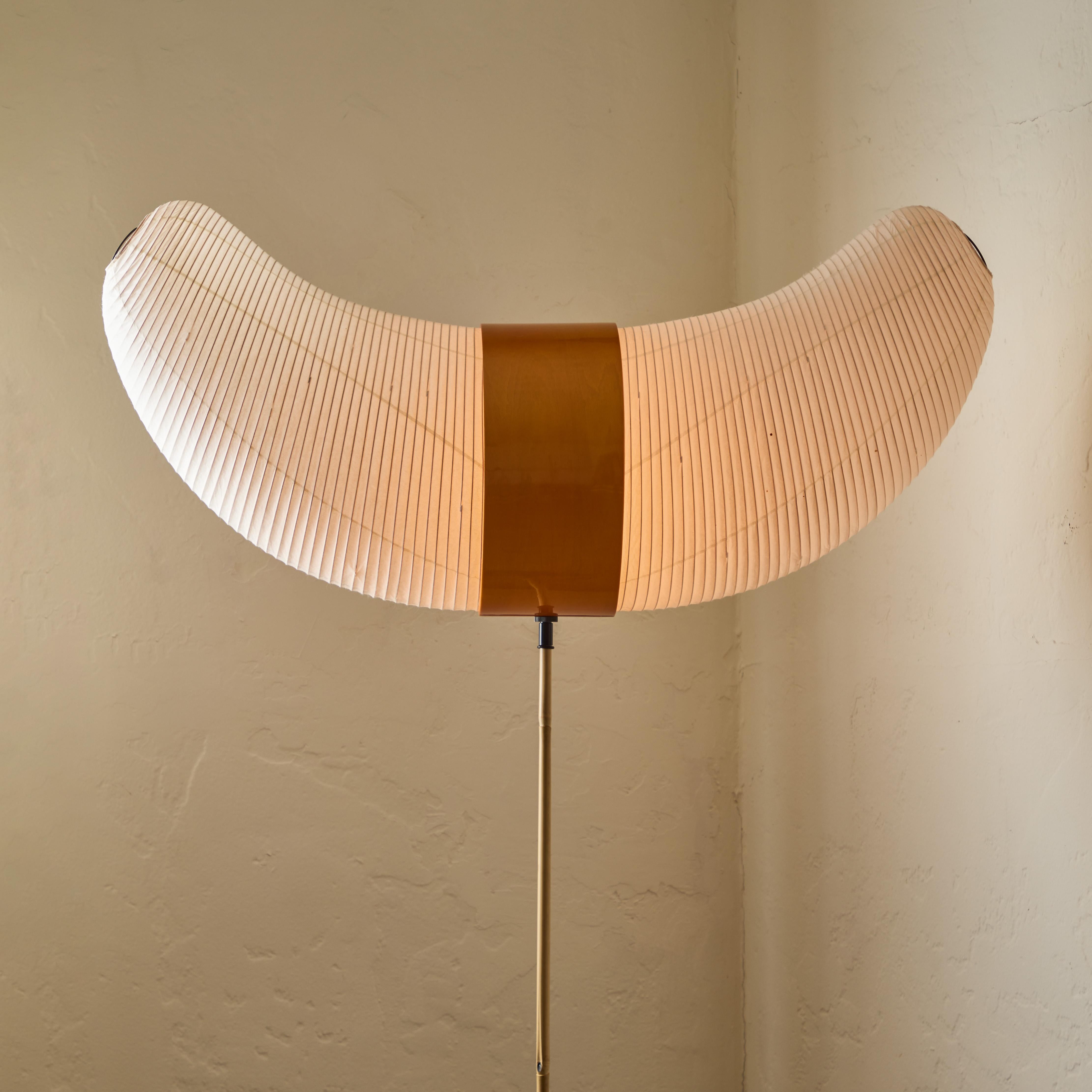 Bamboo Akari Model BB3/33S 'Horn' Floor Lamp by Isamu Noguchi