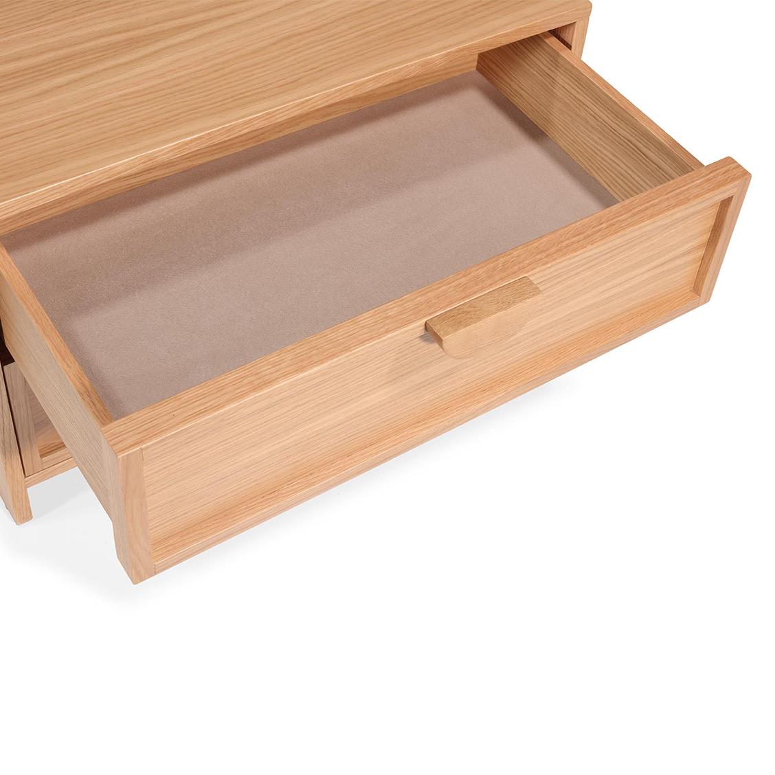 Veneer Akari nightstand - Modern Oak Nightstand with Minimalist Design For Sale