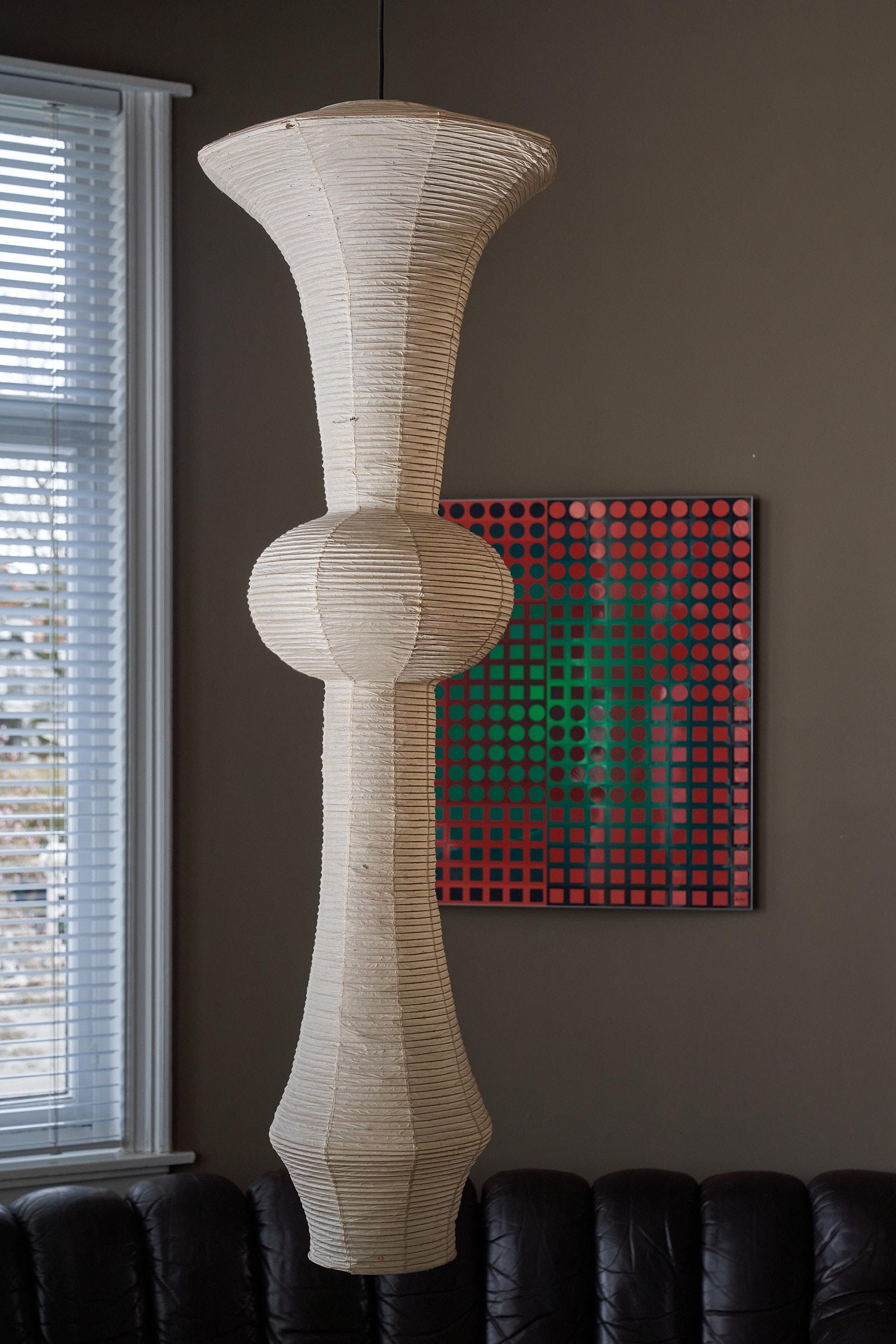 Japanese Rare Akari Series Model H by Isamu Noguchi for Ozeki 1951, 1st edition