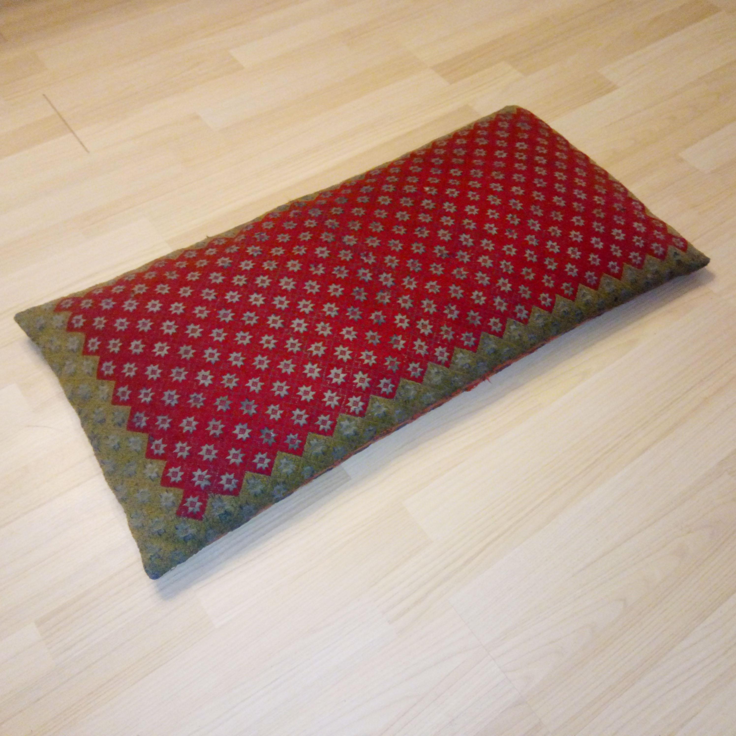 Wool Akdyna, Rolakan, Carriage Pillow, Cushion, Sofa Cushion, Sweden, 19th Century