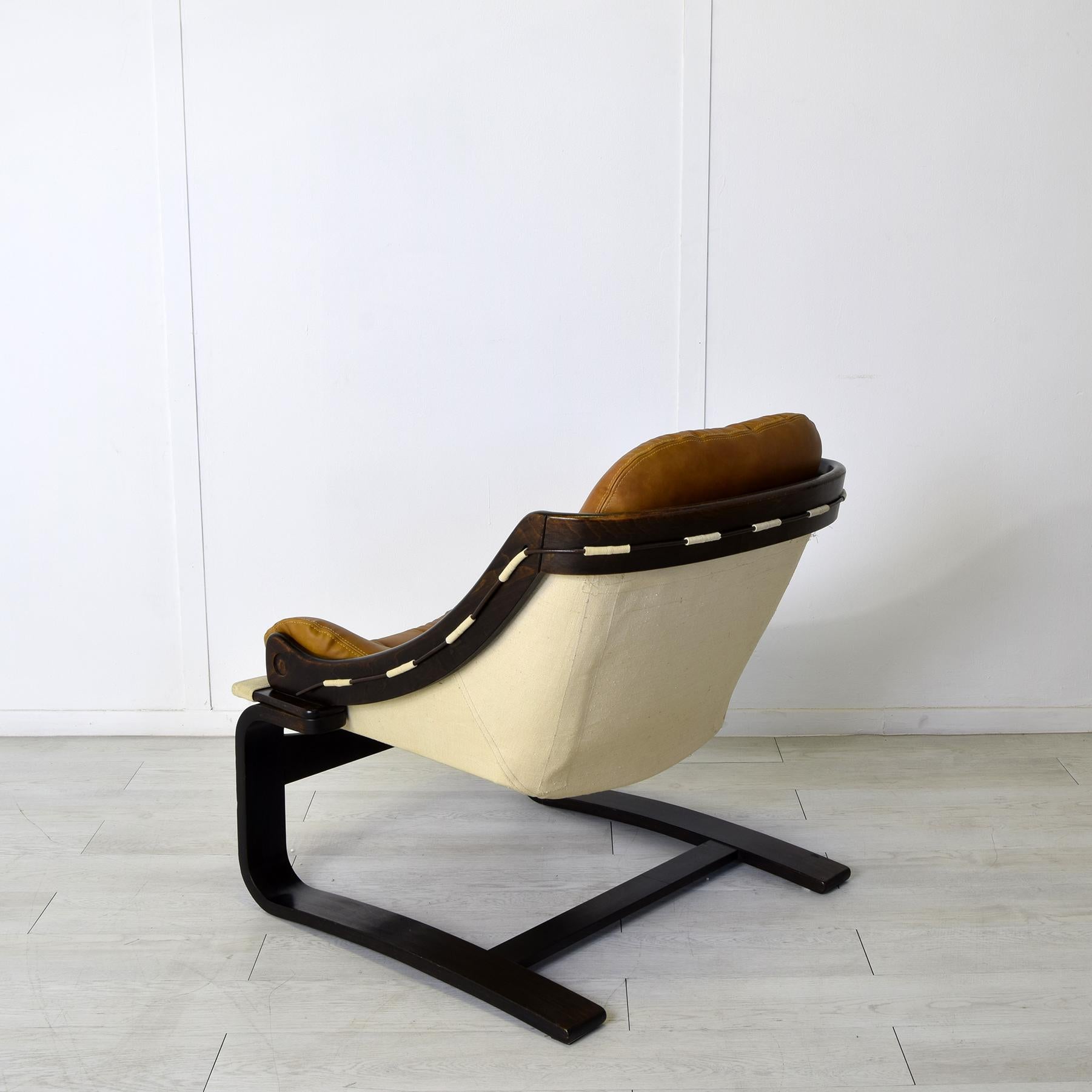 Late 20th Century Ake Fribytter armchair for Nelo Möbel 1970s For Sale