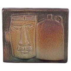 Åke Holm, Swedish ceramist. Own studio. Unique wall relief in terracotta.