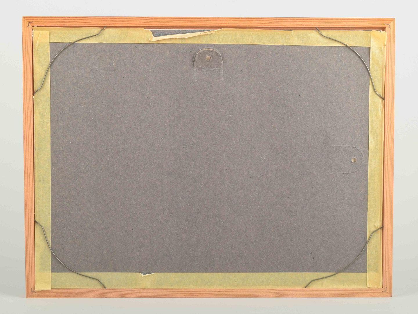 20ième siècle Åke Holm. Gravure sur bois sur papier. Composition avec deux personnages (David et Paul). en vente