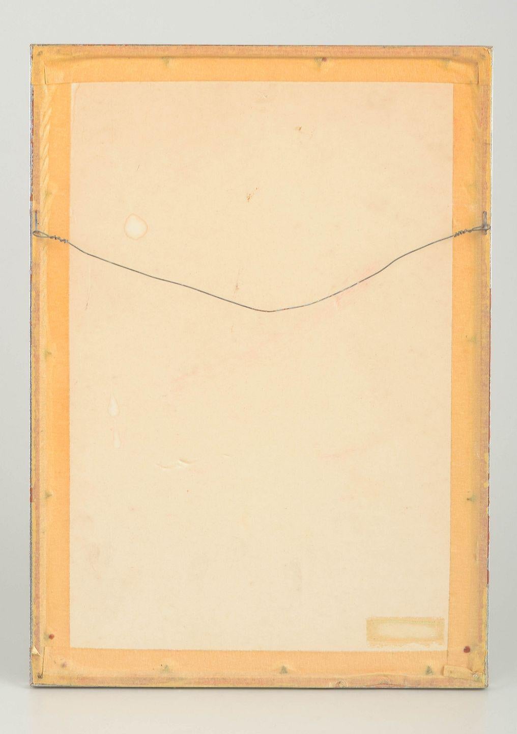 Åke Holm. Holzschnitt auf Papier. Komposition mit zwei Figuren, Mitte 20. Jahrhundert. im Zustand „Gut“ im Angebot in København, Copenhagen