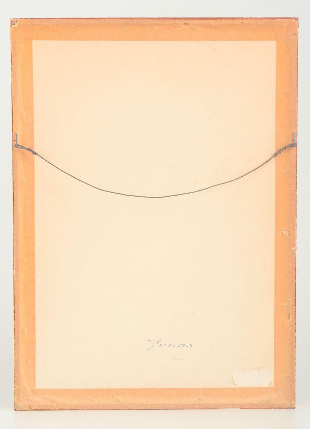 Carta Åke Holm. Xilografia su carta. Giona e la balena. Metà del XX secolo. in vendita