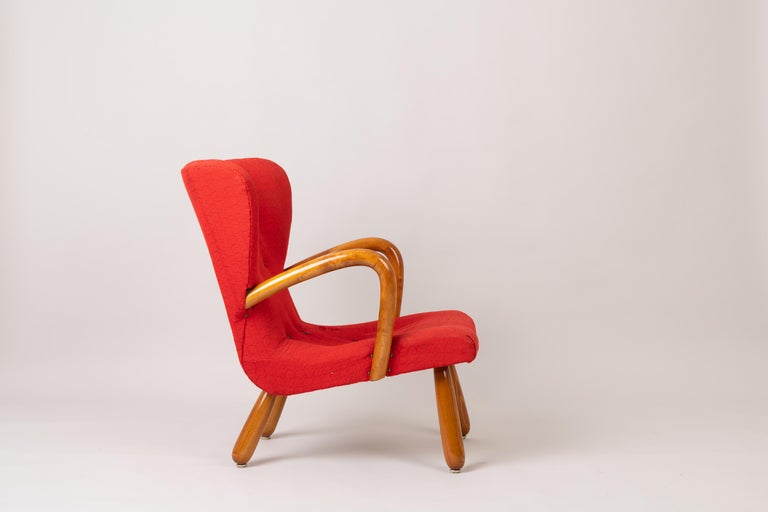 Fabric 'Åke' Scandinavian Modern Clam Chair by IKEA Sweden