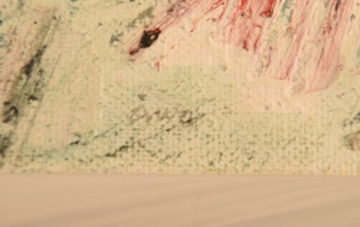 Åke Wilhelm Andersson, Artista sueco cotizado, Óleo sobre tabla, Flores en Excelente estado para la venta en Copenhagen, DK