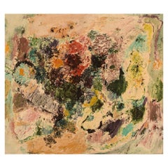 Åke Wilhelm Andersson, Listed Swedish Artist, Oil on Board, Flowers