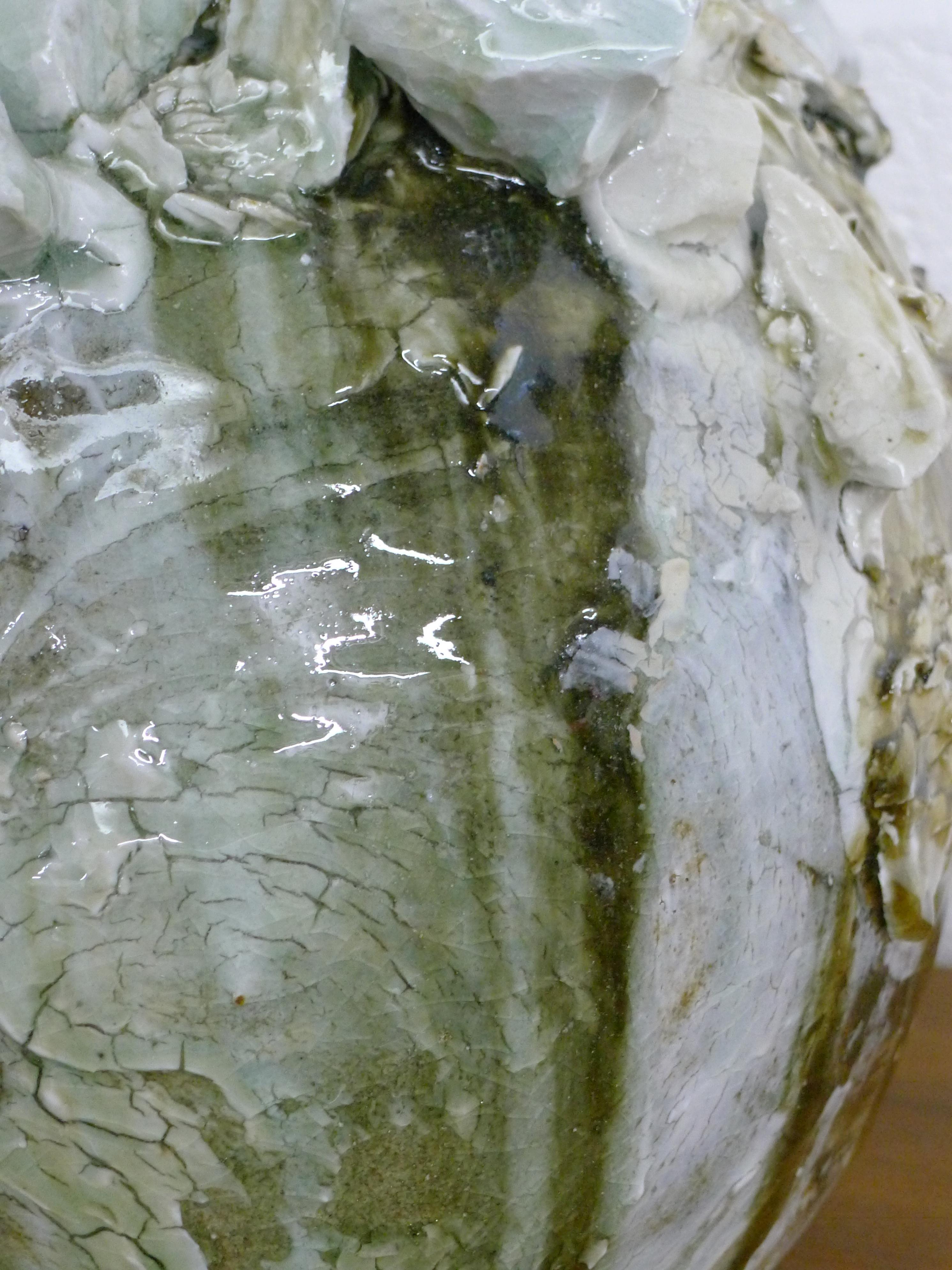 Akiko Hirai, Large Ceramic Moon Jar, 43cm high 3