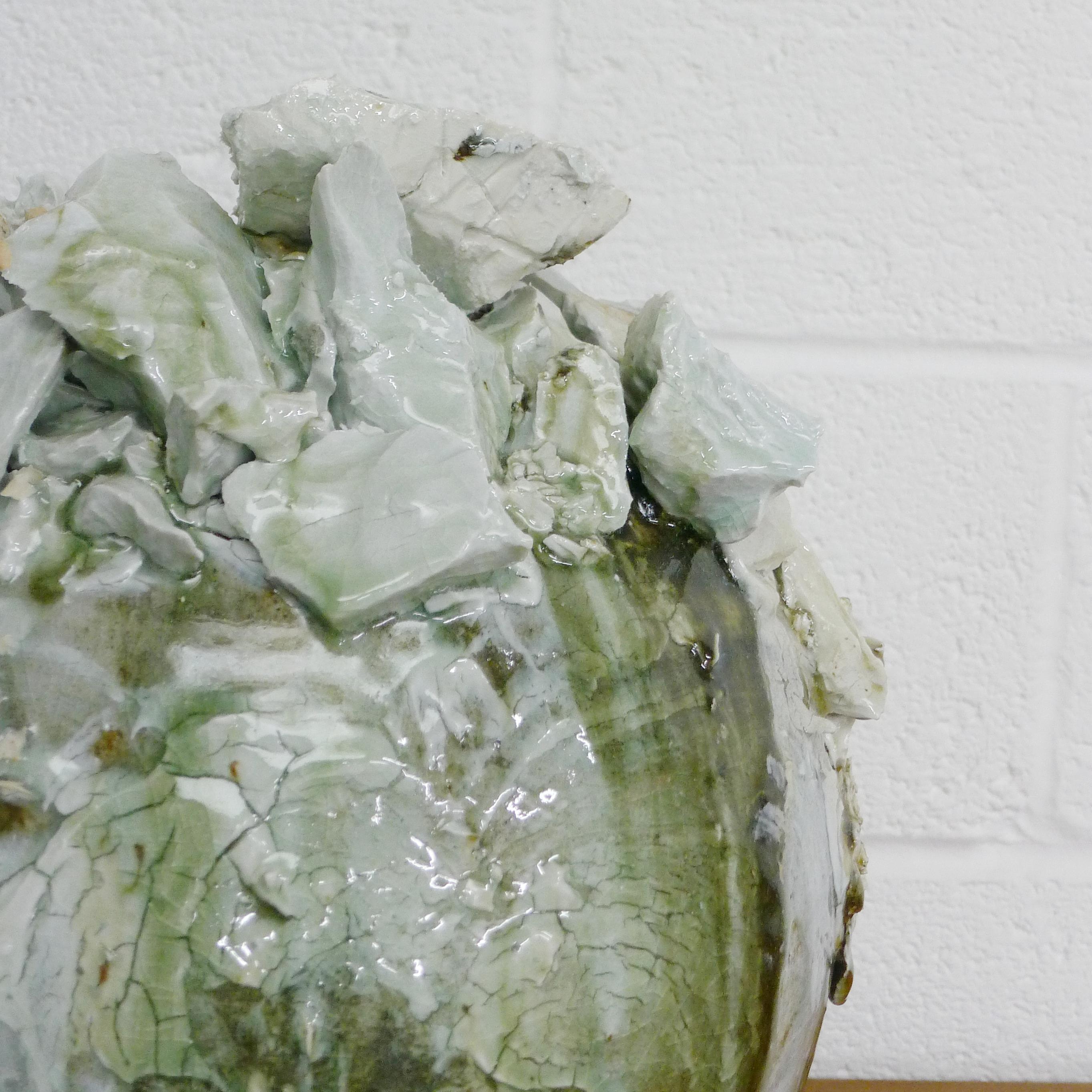 Contemporary Akiko Hirai, Large Ceramic Moon Jar, 43cm high