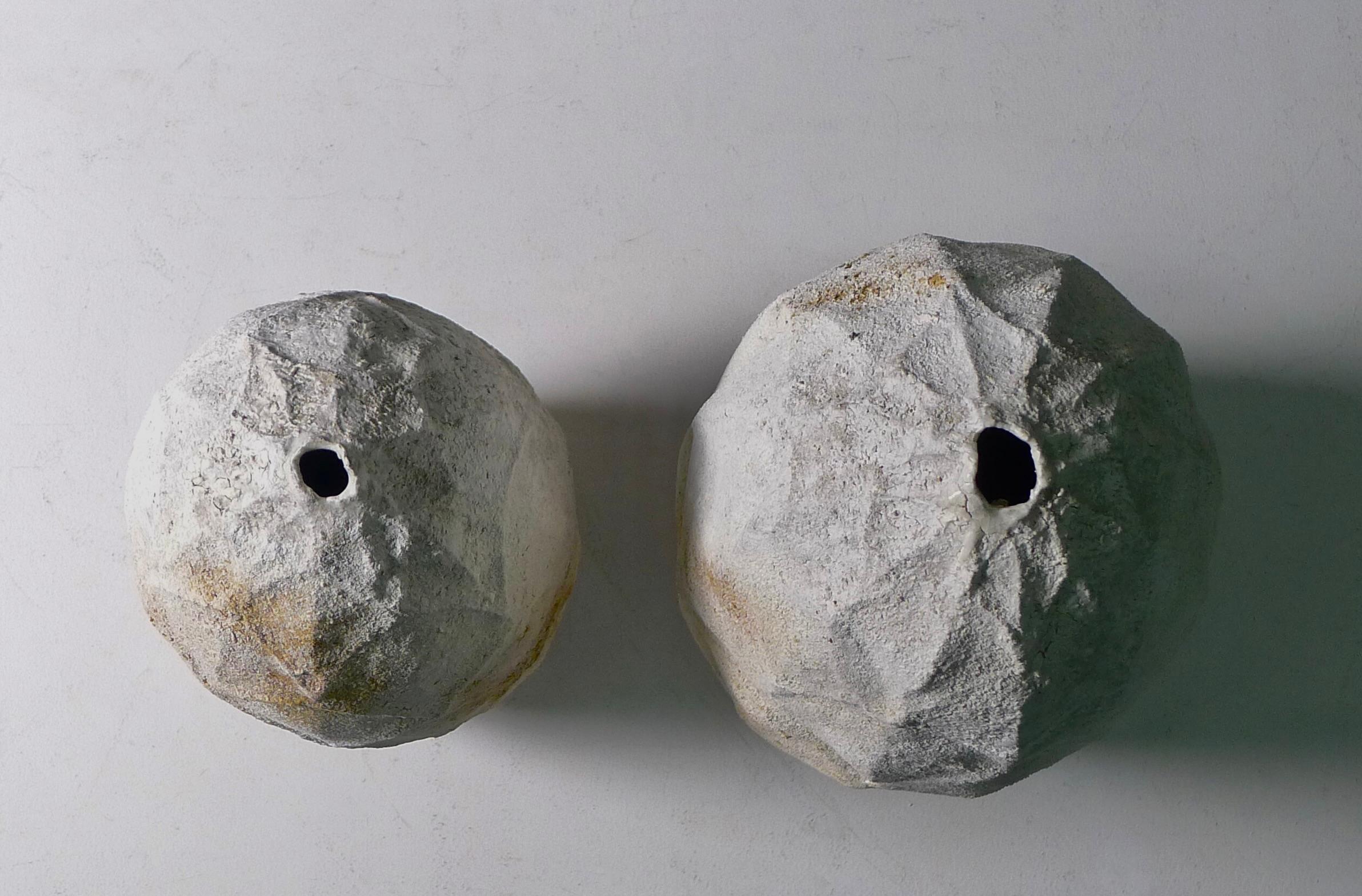 Akiko Hirai, Two Ceramic Cocoon Vessels For Sale 3