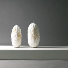 Akiko Hirai, Two Ceramic Cocoon Vessels