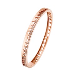 Akillis Capture Me Bracelet 18 Karat Rose Gold Half-Set White Diamonds for Him