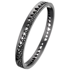 Akillis Capture Me Bracelet Titanium Half-Set Black Diamonds