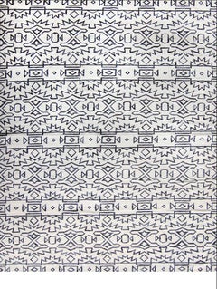 Akimbo 5 B&W Flatweave Rug by Eskayel