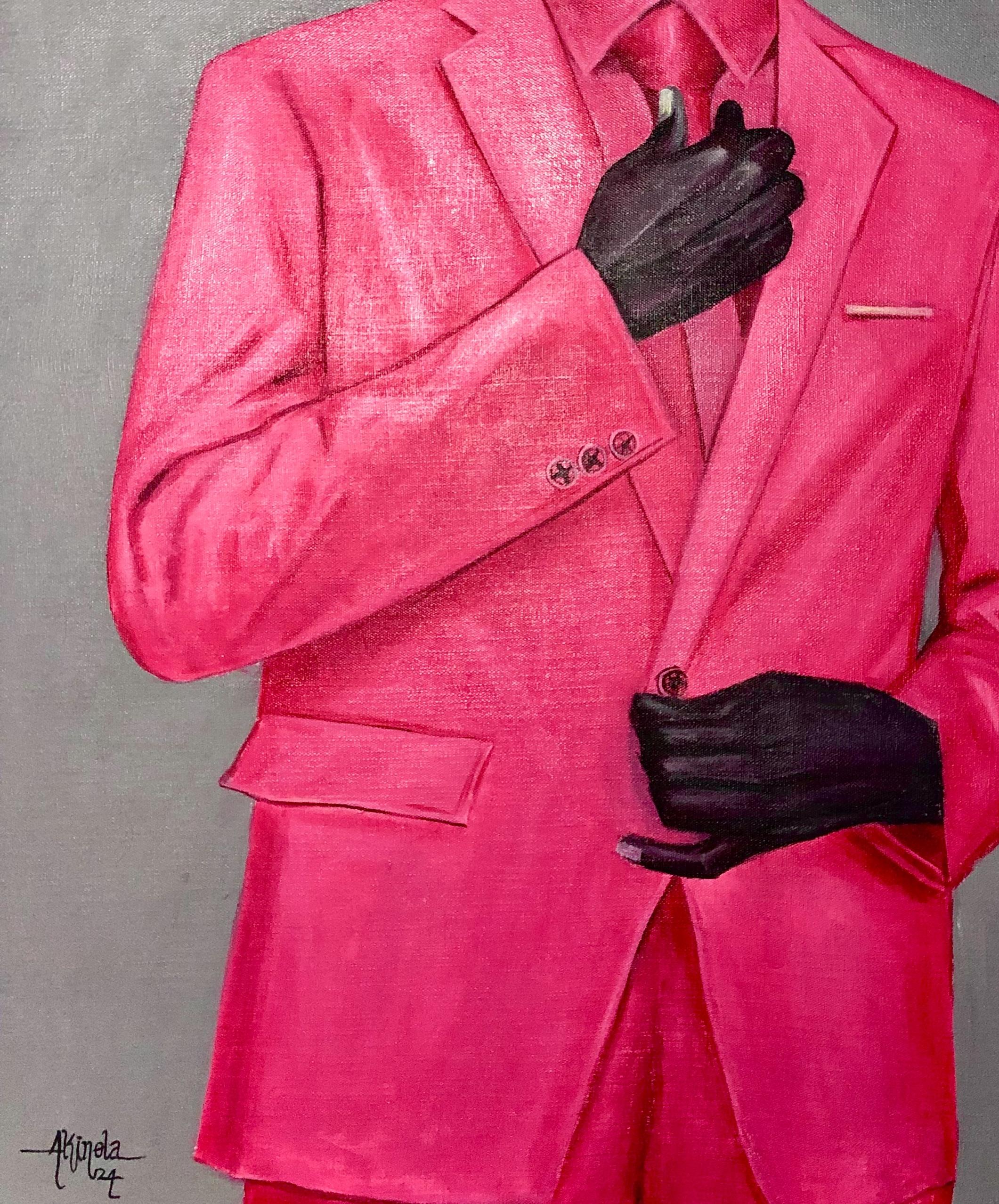 Black Man Stereotype 2 (Mandingo) - Contemporary Painting by Akinboye Akinola Peter