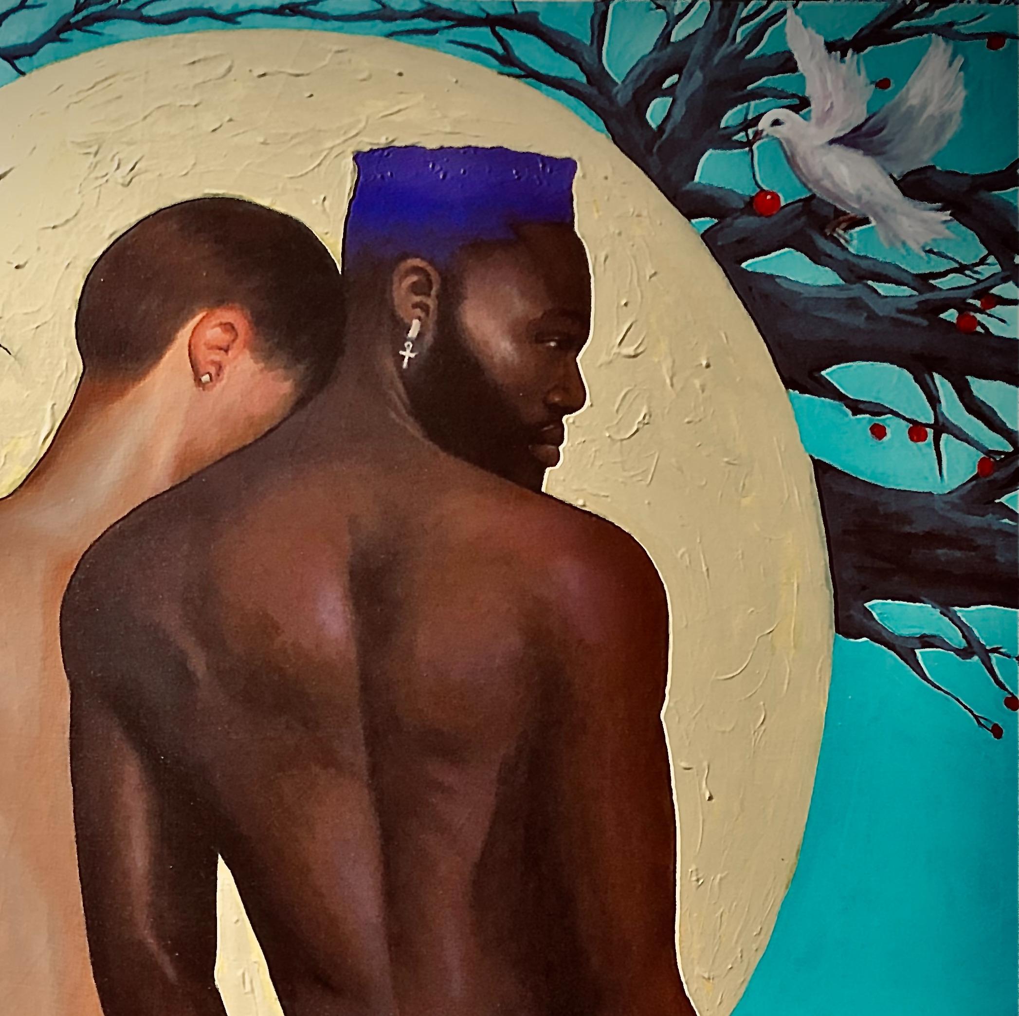 Eden - Contemporary Painting by Akinboye Akinola Peter