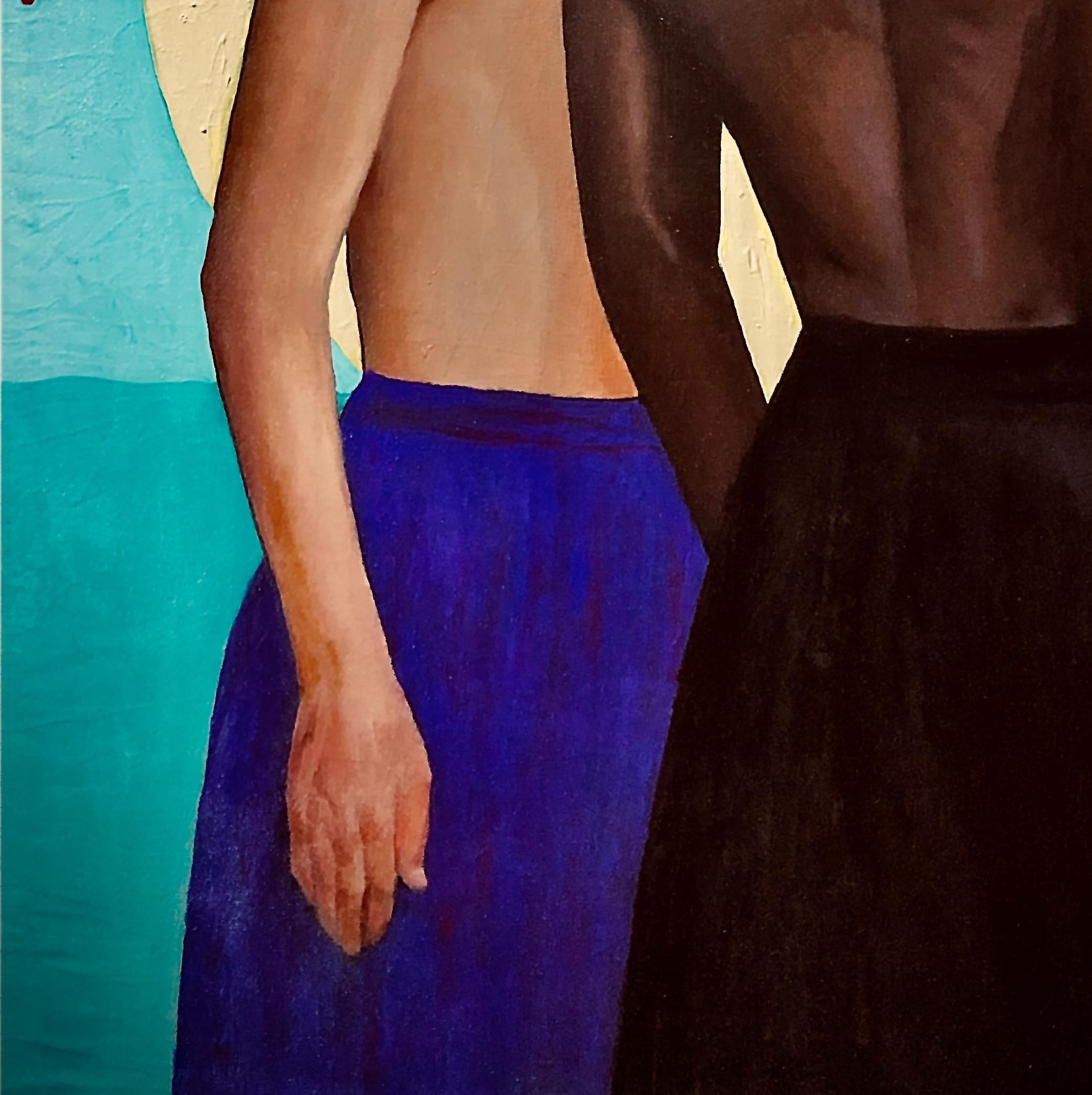 Eden - Black Animal Painting by Akinboye Akinola Peter