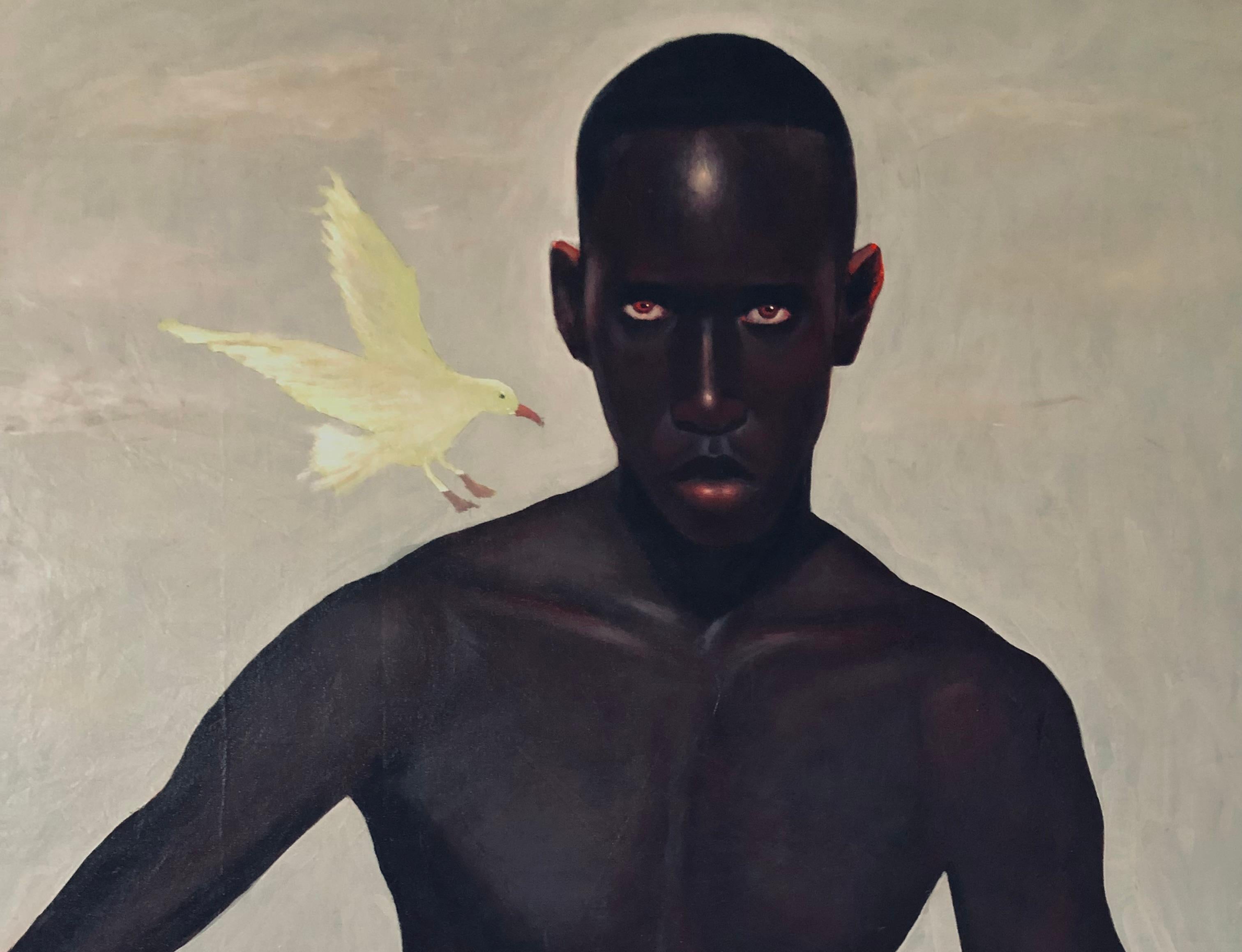 Restaurar las almas  -Siglo XXI, Contemporáneo, Retrato figurativo, Moda - Painting de Akinboye Akinola Peter
