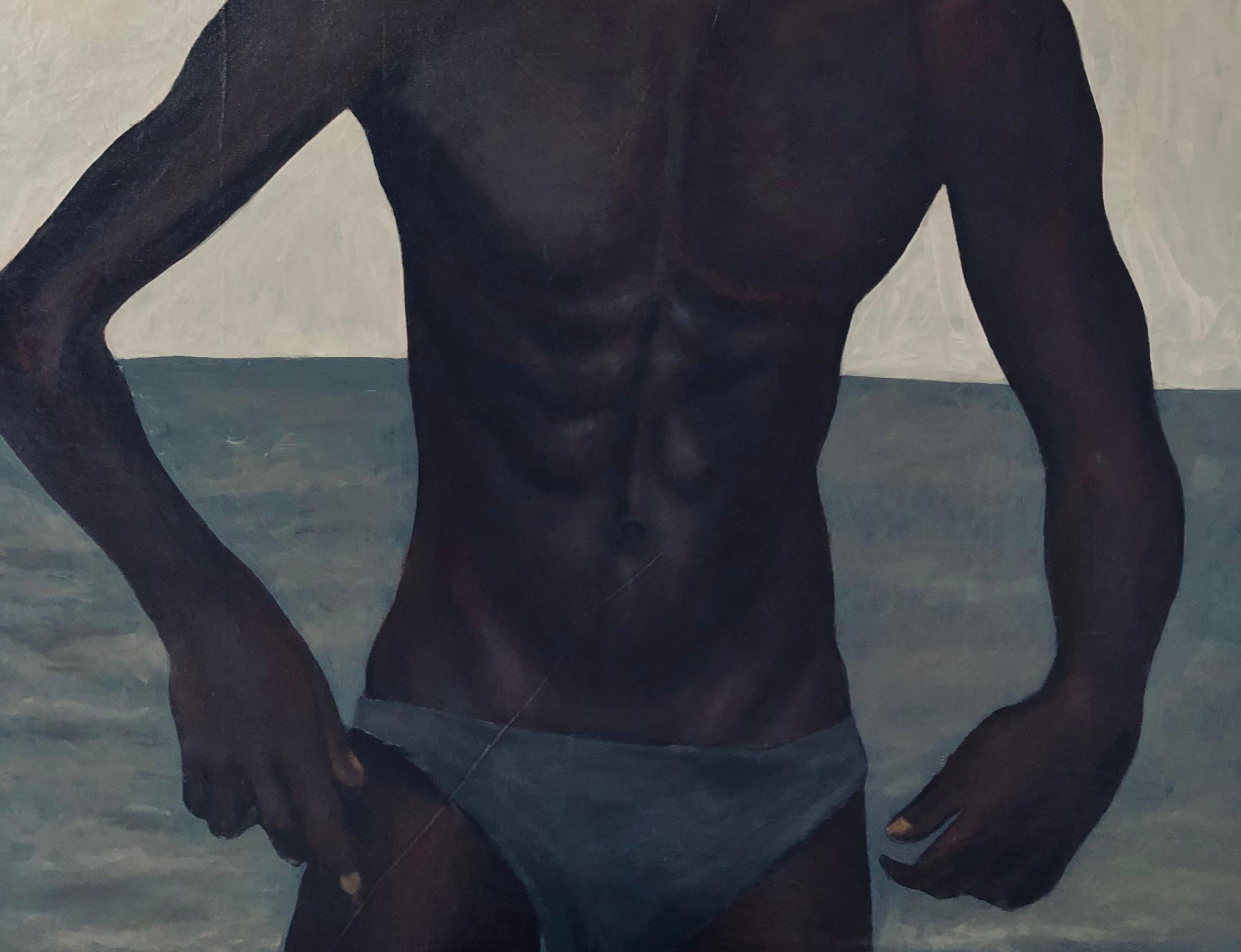 Restaurar las almas  -Siglo XXI, Contemporáneo, Retrato figurativo, Moda - Figurative Painting Negro de Akinboye Akinola Peter