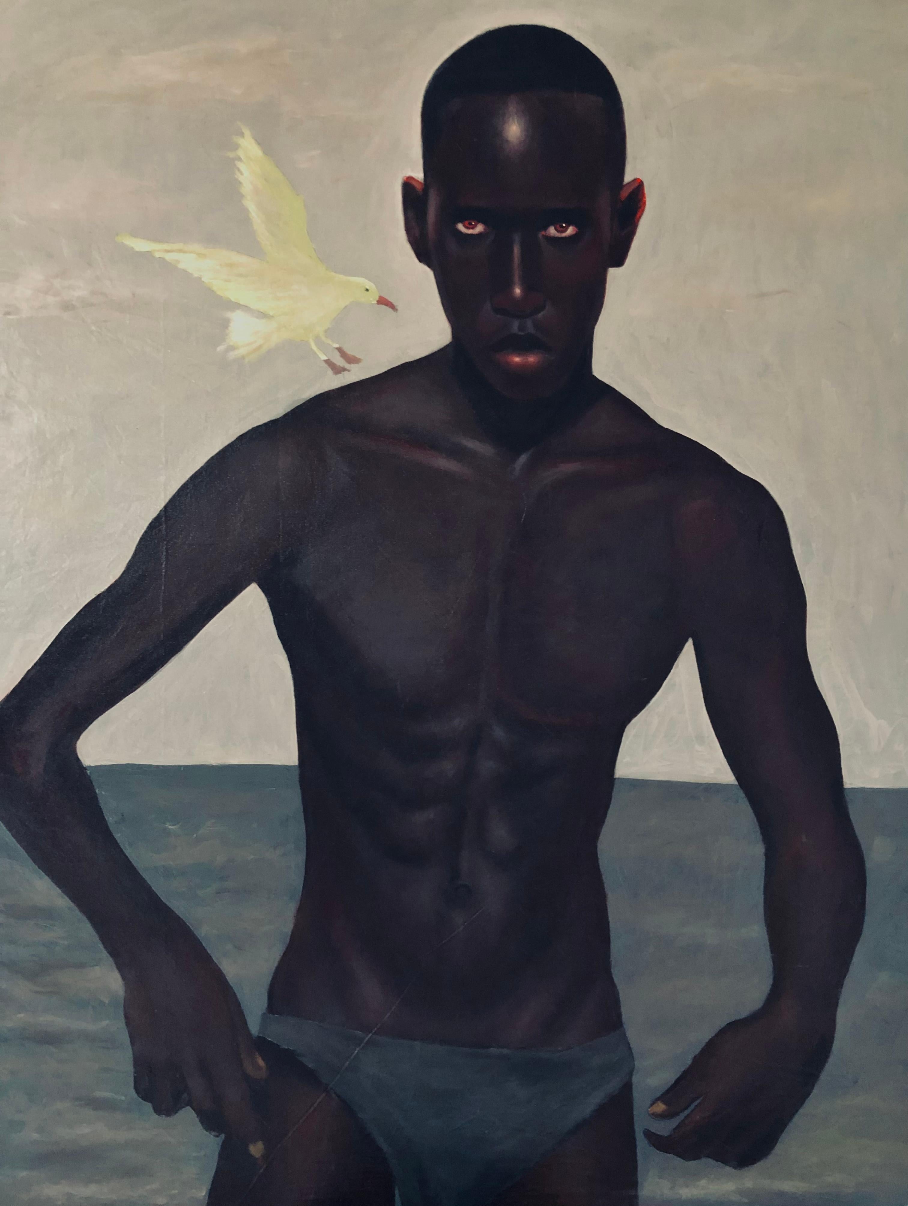 Figurative Painting de Akinboye Akinola Peter - Restaurar las almas  -Siglo XXI, Contemporáneo, Retrato figurativo, Moda