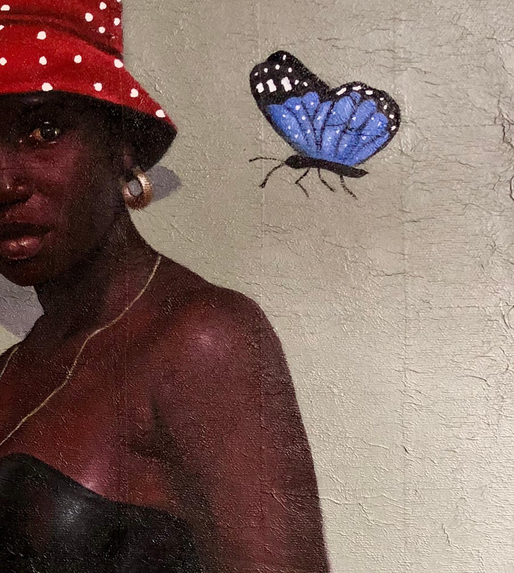 Sisi Londoner - Painting di Akinboye Akinola Peter