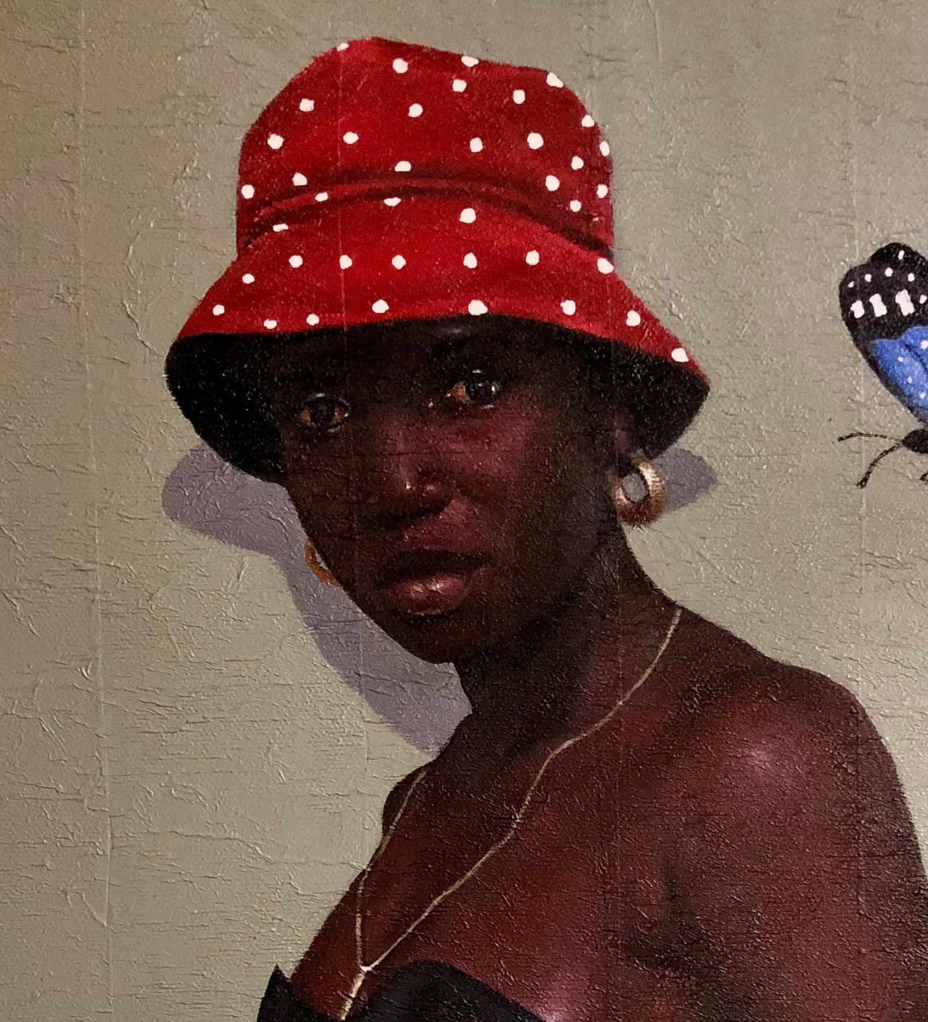 Sisi Londoner - Painting Contemporaneo di Akinboye Akinola Peter