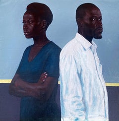 Unfinished Business  -21st Century, Contemporary, Figurative, Couple, Fashion