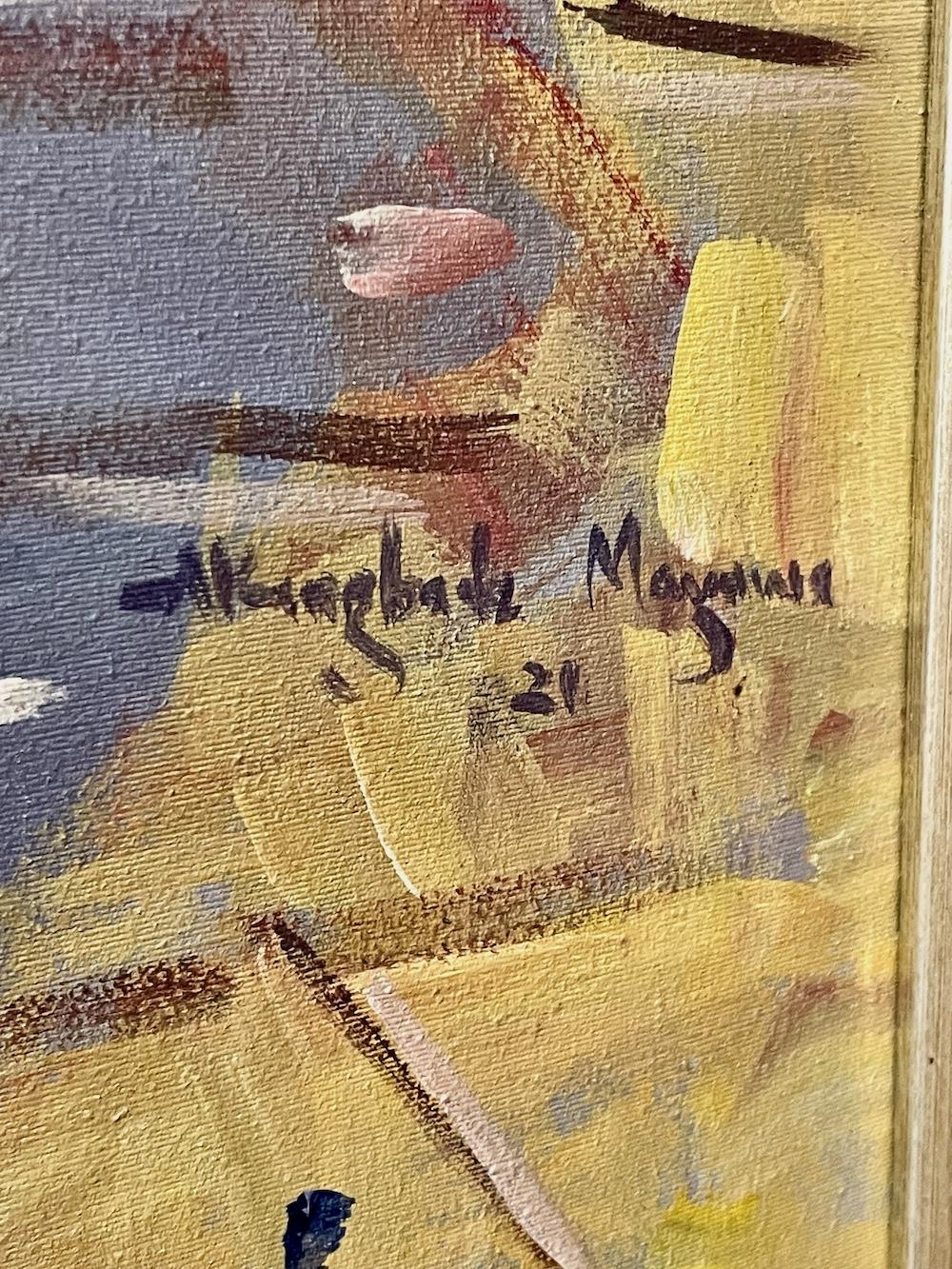 Boys With A Toy au Nigeria - Painting de Akingbade Mayowa 