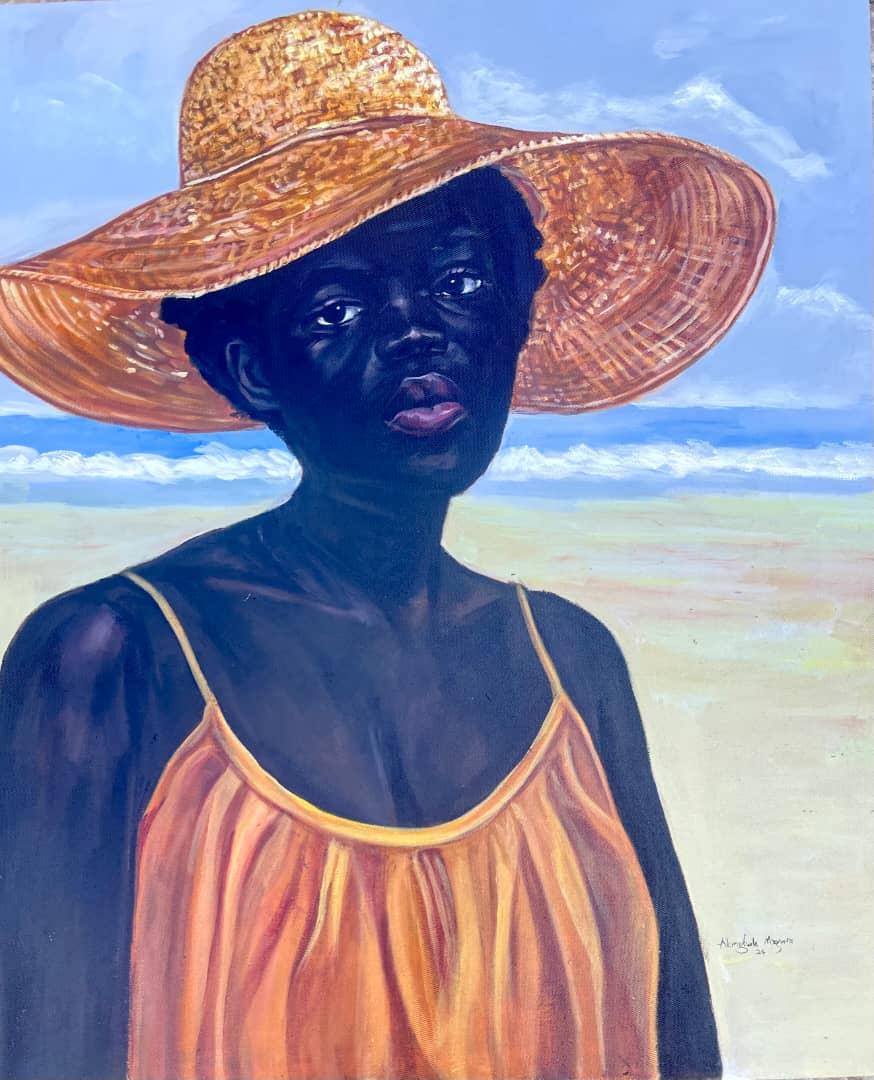 Beach Summer 2 - Painting, Acrylic on canvas