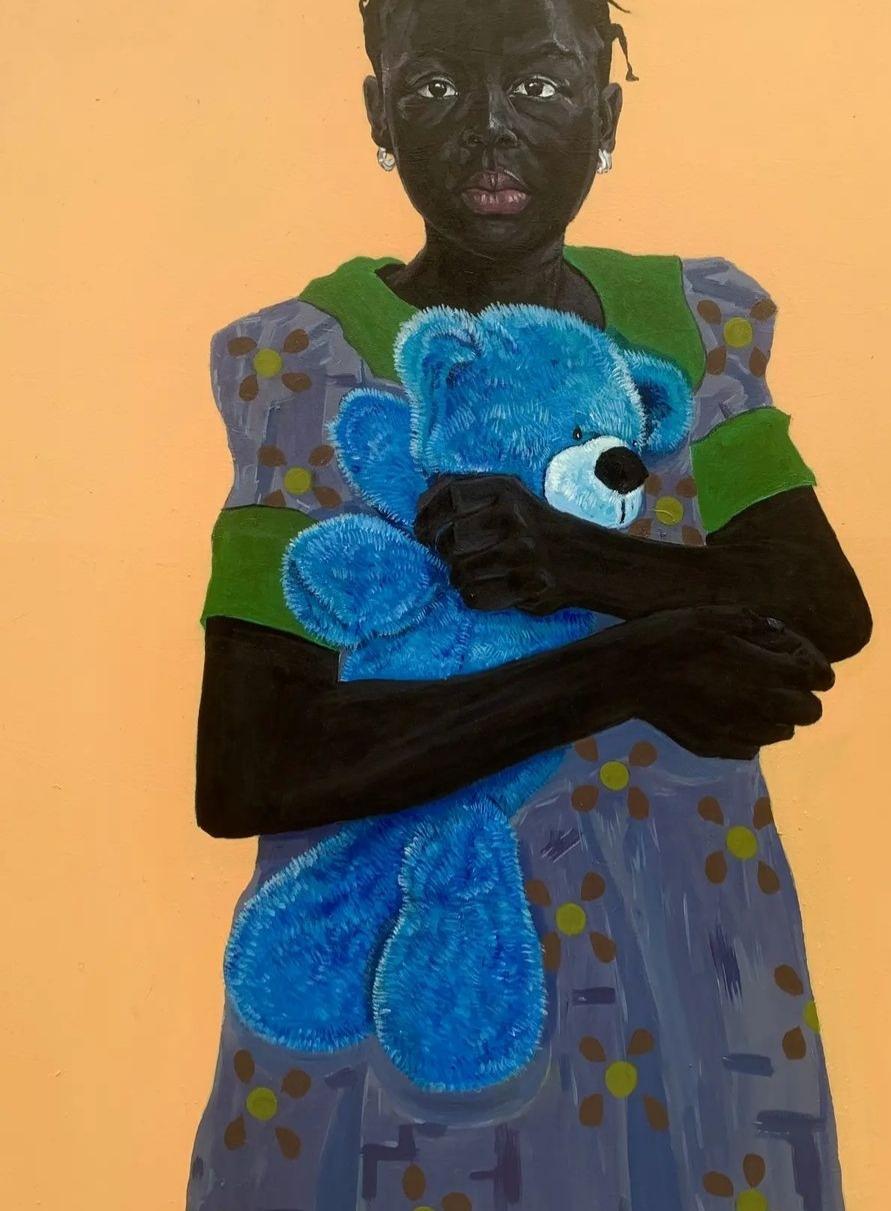 Companion 2 - Expressionist Painting by Akingbade Mayowa