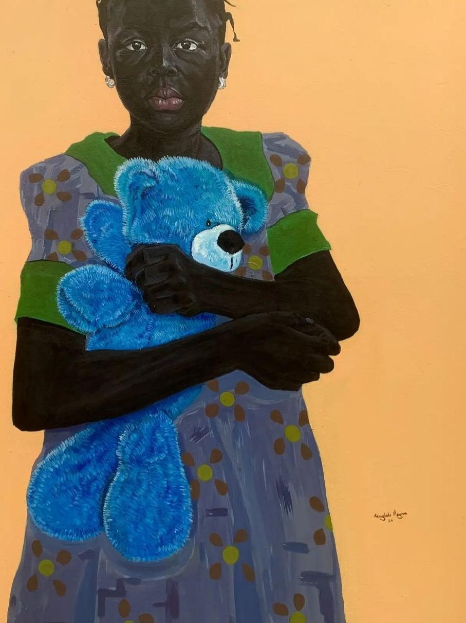 Companion 2 - Animal Painting Arancia di Akingbade Mayowa