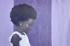 Dutress and Her Dog -21st Century, Contemporary, Figurative, Women, Animals