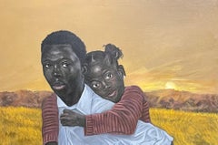 Liebe und Verbundenheit – 21. Jahrhundert, Zeitgenössisch, Figuratives Porträt, Afrika, Eltern