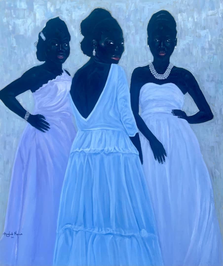 Die Frau in uns - Gemälde, Acryl auf Leinwand